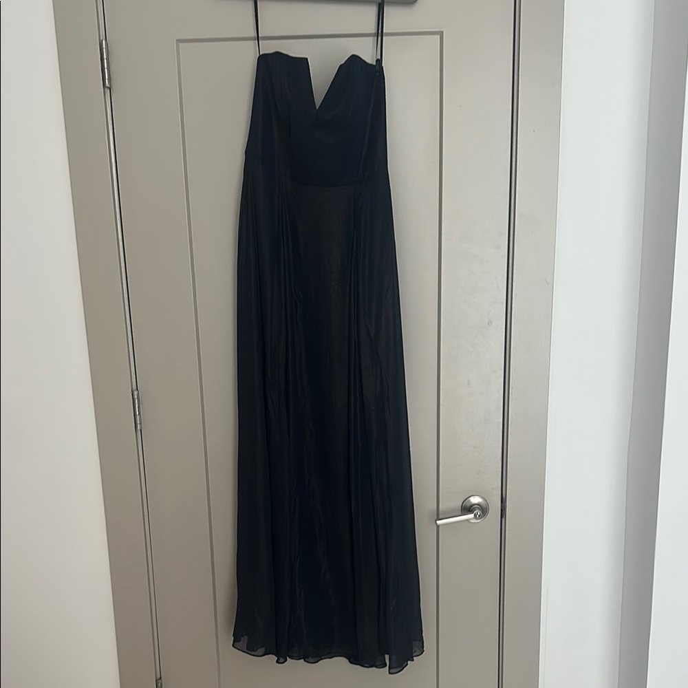 Elegant Navy Strapless Dress